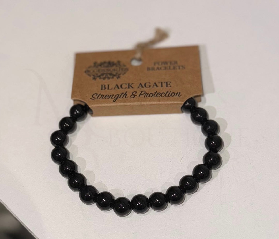 Black Agate Power Bracelet