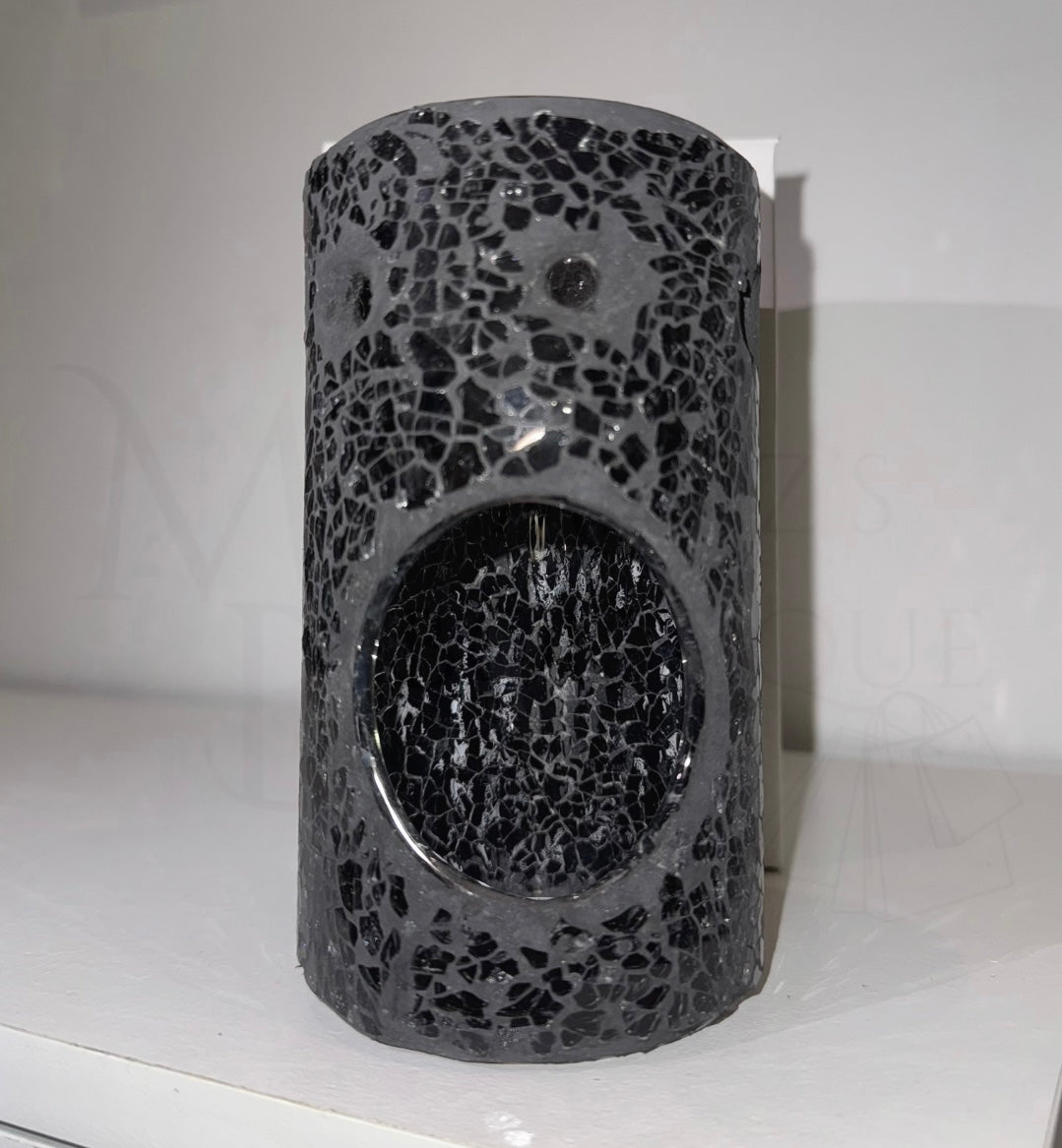 Black Pillar Crackle Burner