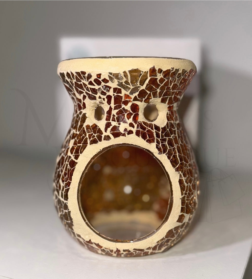 Small Brown Crackle Burner
