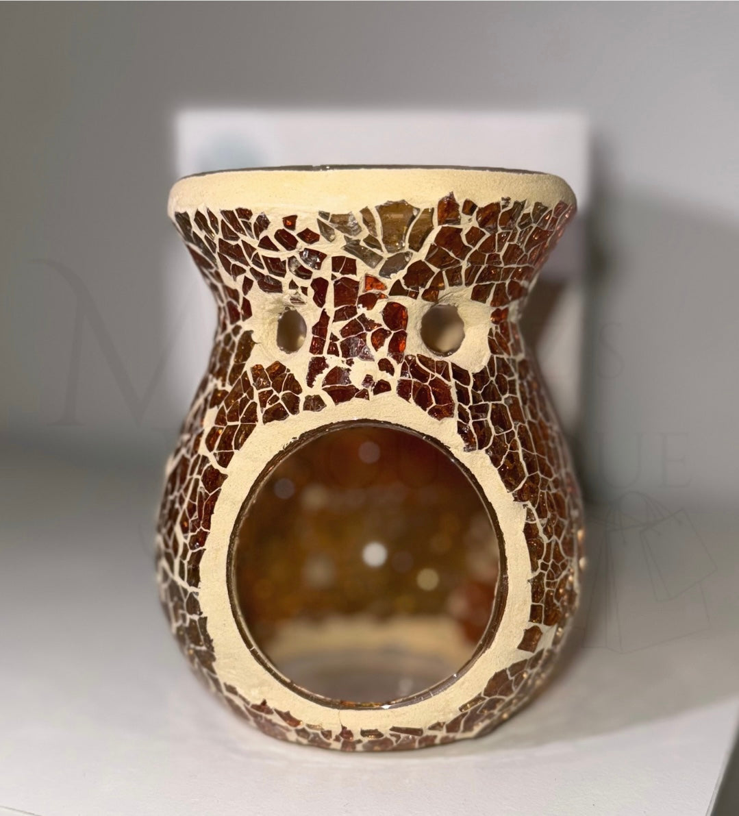Small Brown Crackle Burner