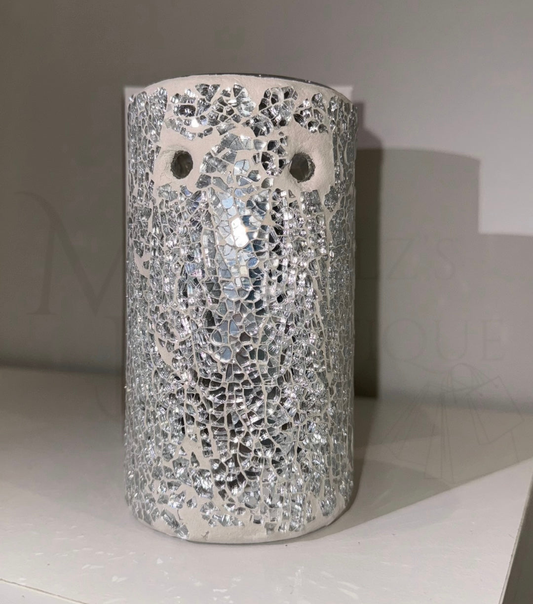 Silver Pillar Crackle Burner