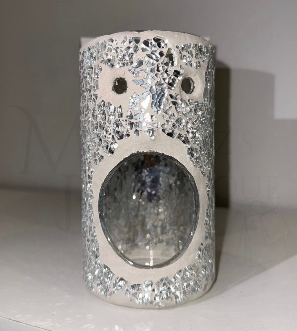 Silver Pillar Crackle Burner