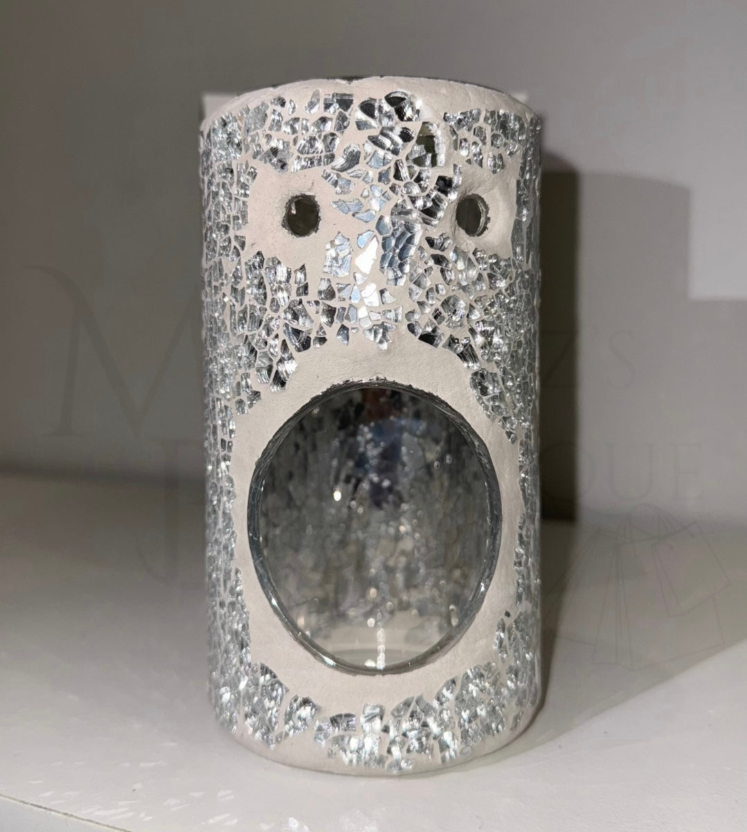 Silver Pillar Crackle Burner