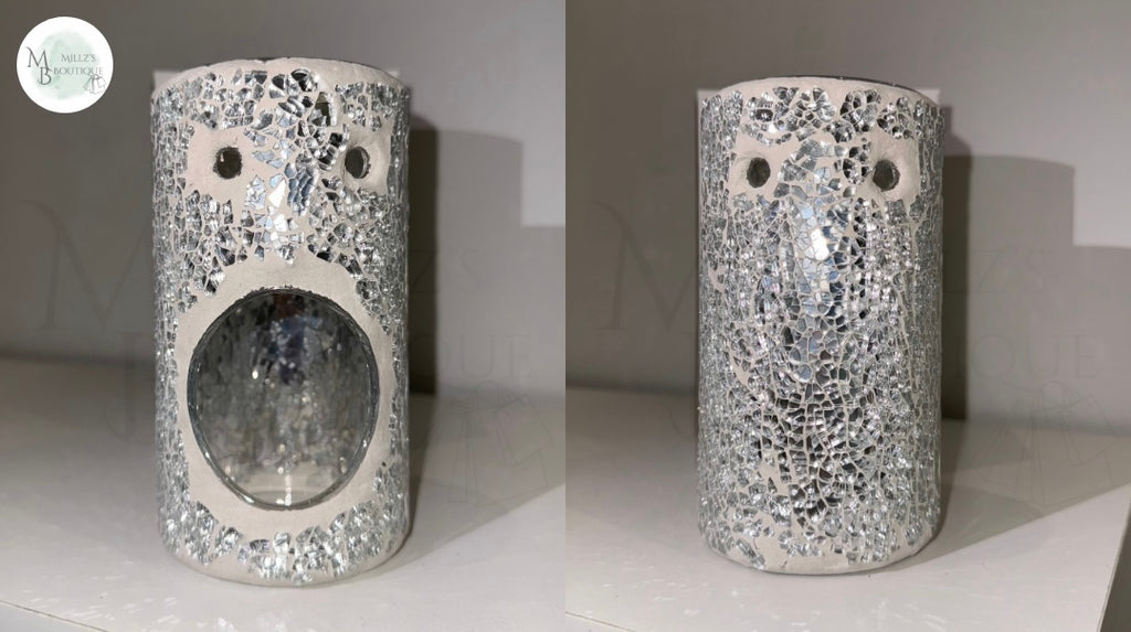 Silver Pillar Crackle Burner
