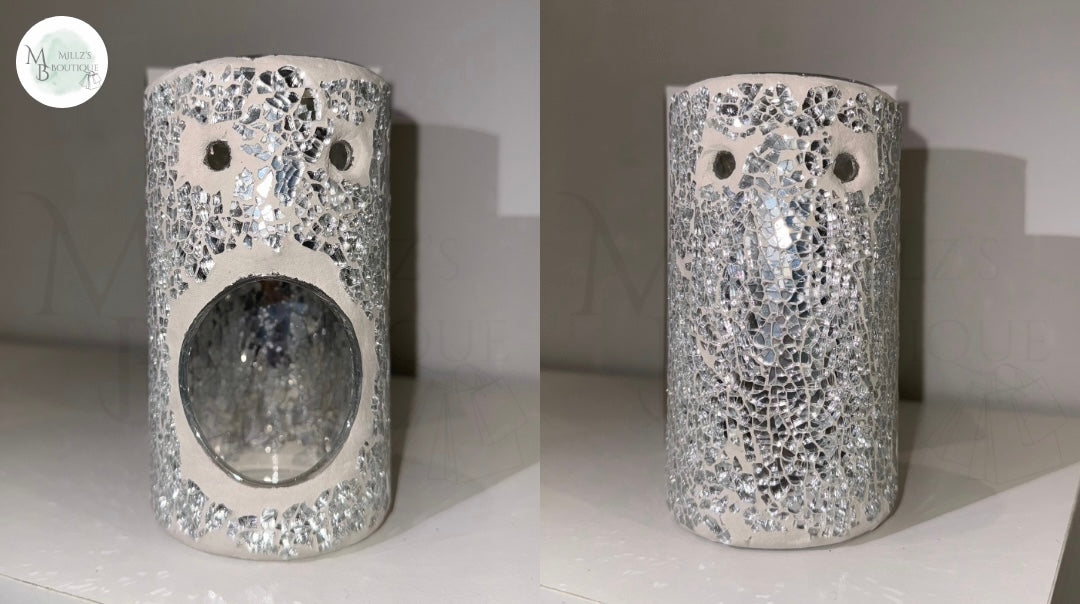 Silver Pillar Crackle Burner