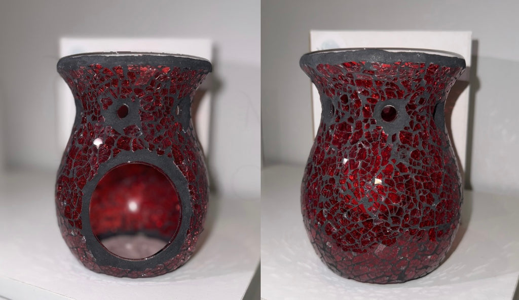 Large Red Crackle Burner
