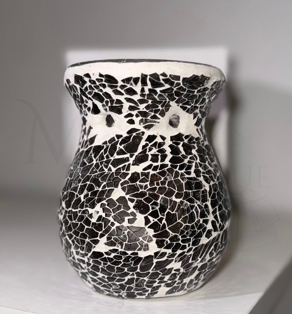 Small Gunmetal Grey Crackle Burner