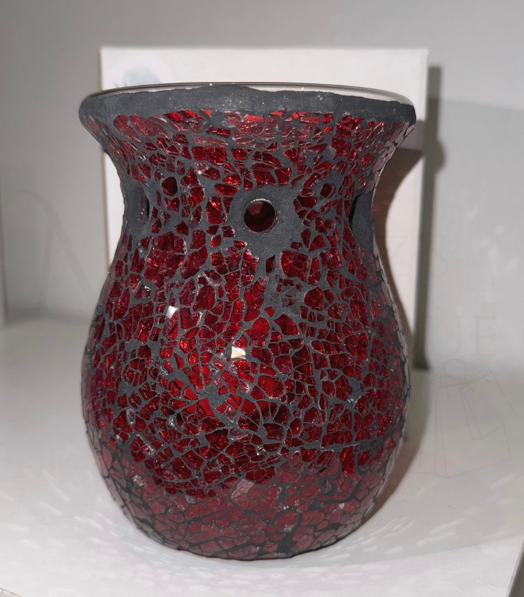 Large Red Crackle Burner