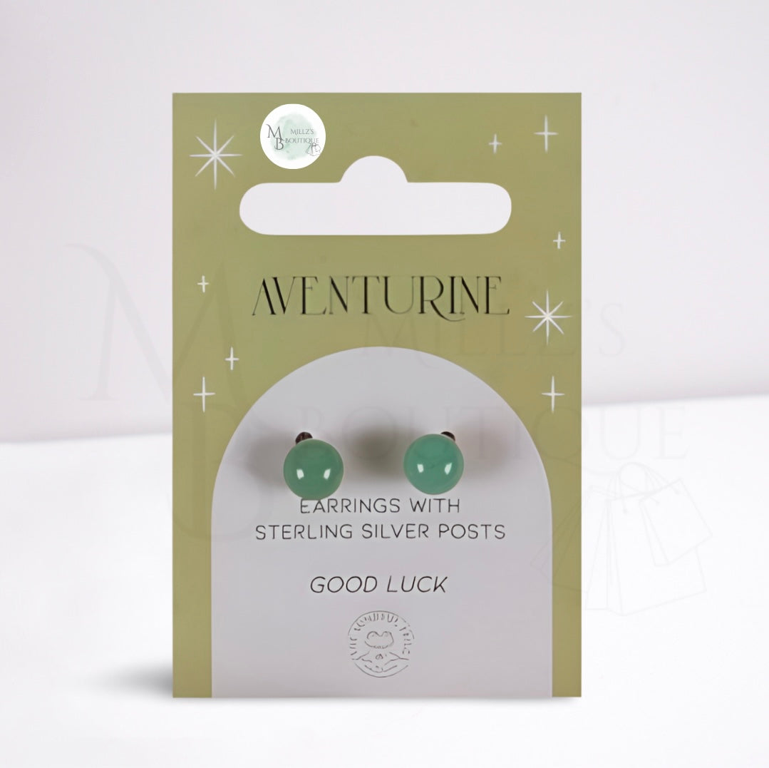 Aventurine Crystal Earrings
