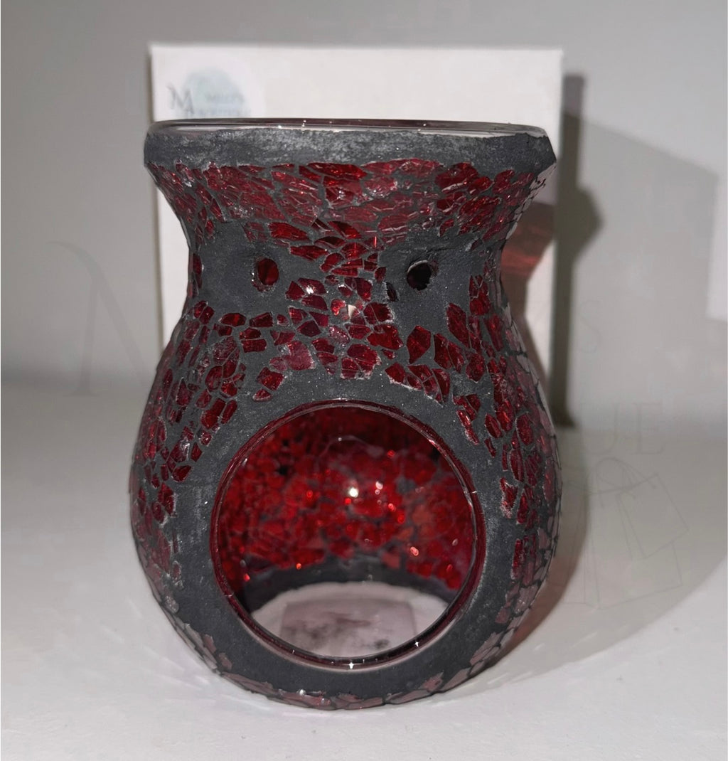 Small Red Crackle Burner