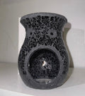 Large Black Crackle Burner