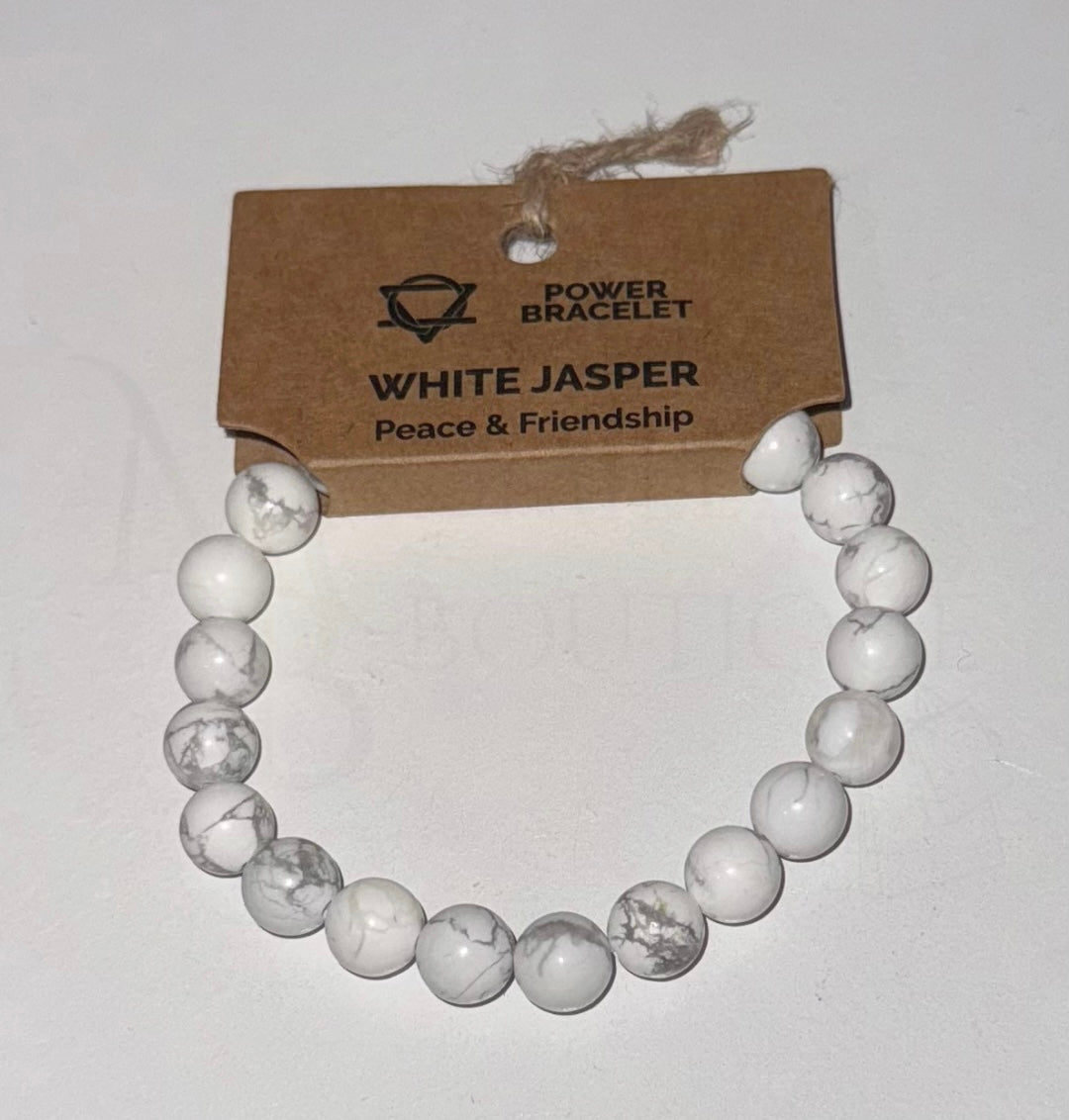 White Jasper Power Bracelet