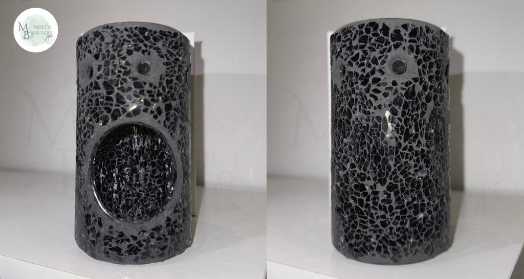 Black Pillar Crackle Burner