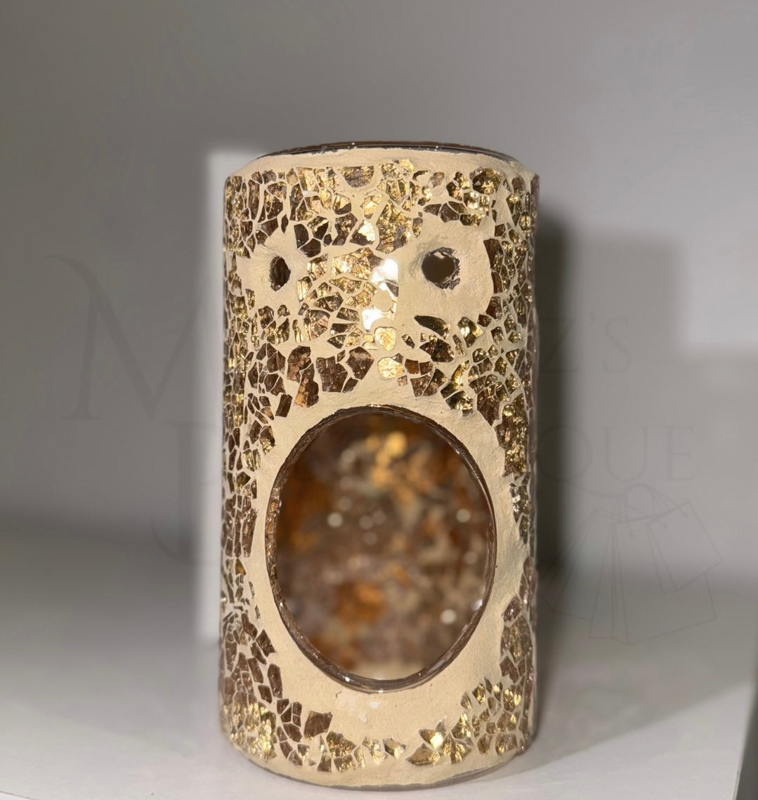 Gold Pillar Crackle Burner