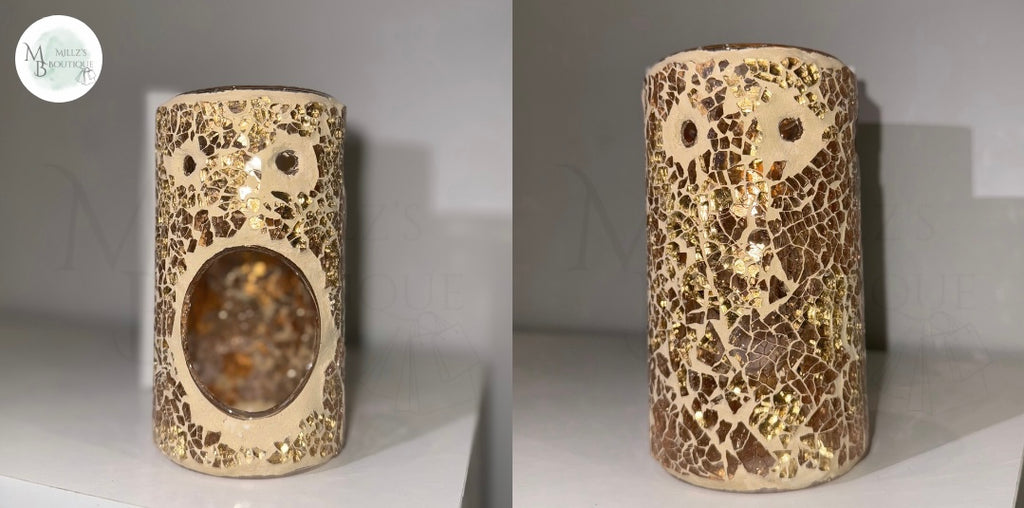 Gold Pillar Crackle Burner
