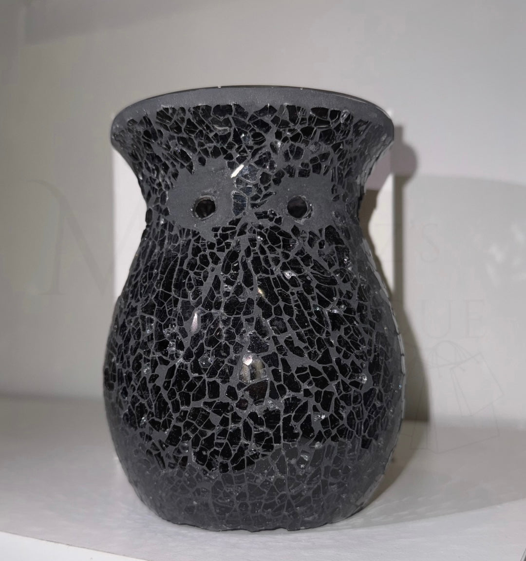 Large Black Crackle Burner
