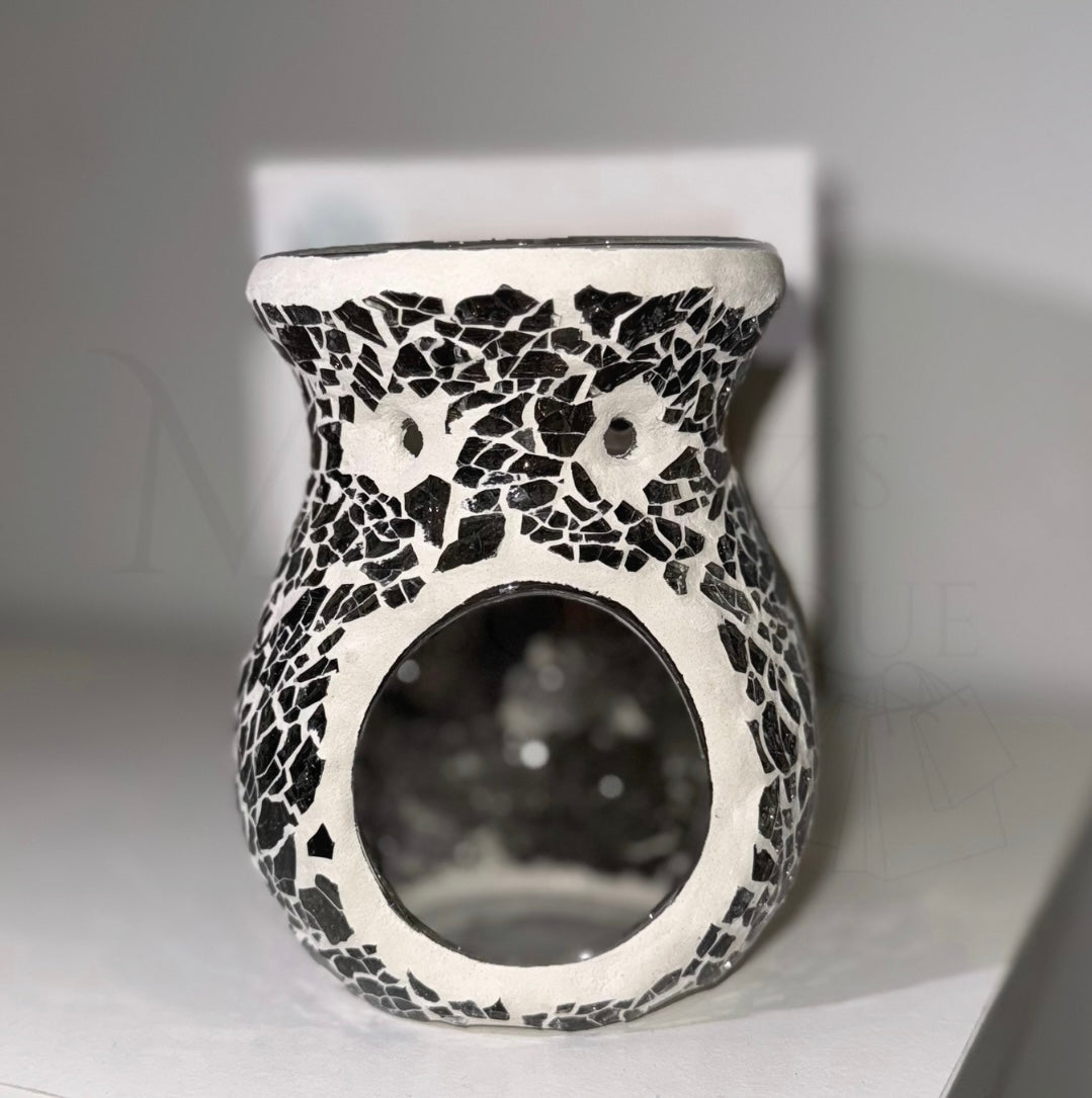 Small Gunmetal Grey Crackle Burner
