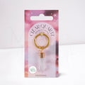 Clear Quartz Crystal Keyring