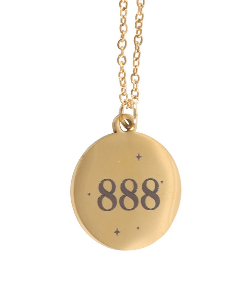 888 Angel Number Necklace - Abundance