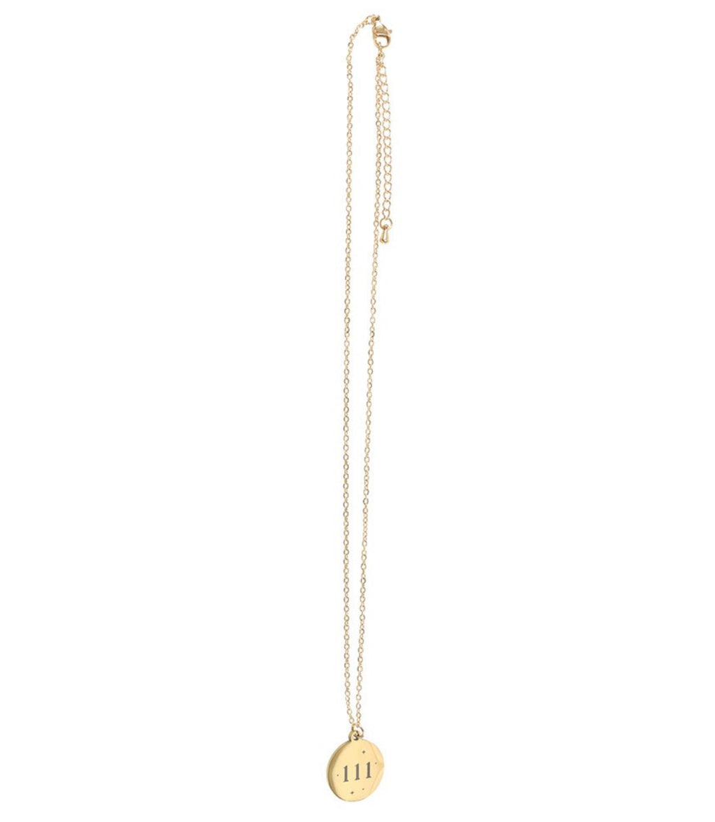 111 Angel Number Necklace - Intution