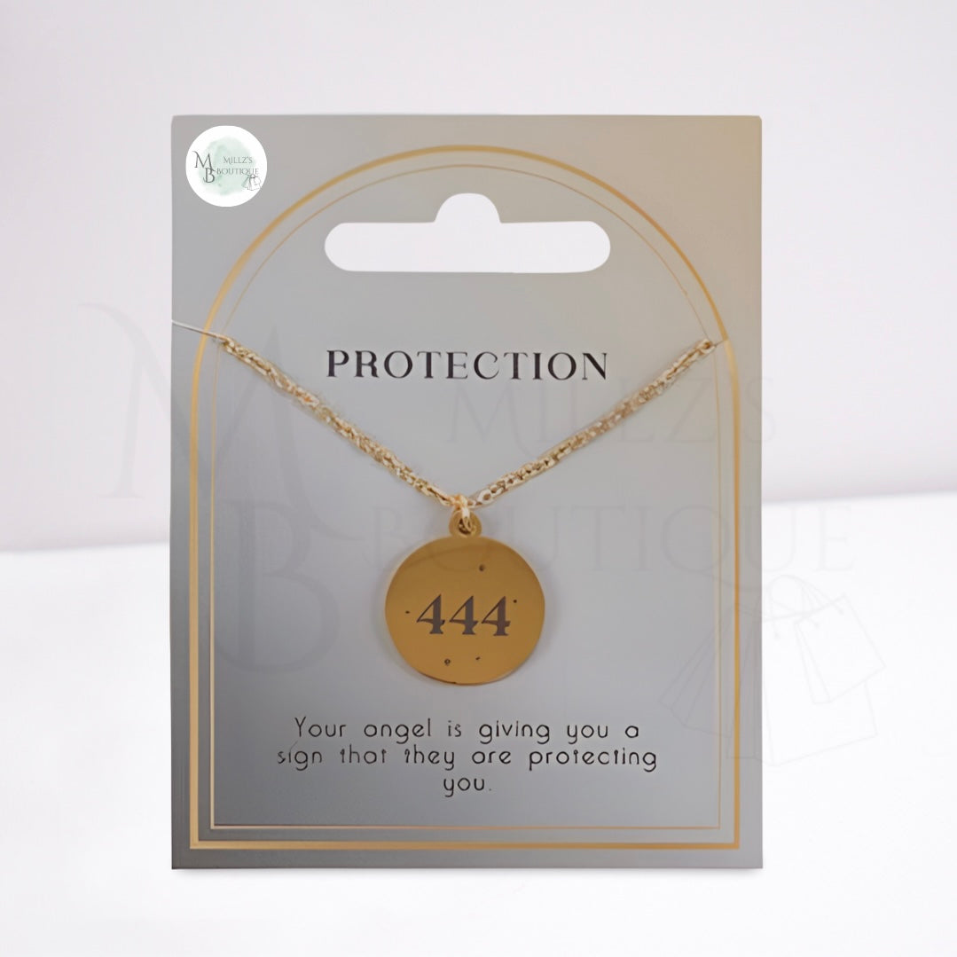 444 Angel Number Necklace - Protection