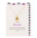 Lucky Beetle Necklace Card
