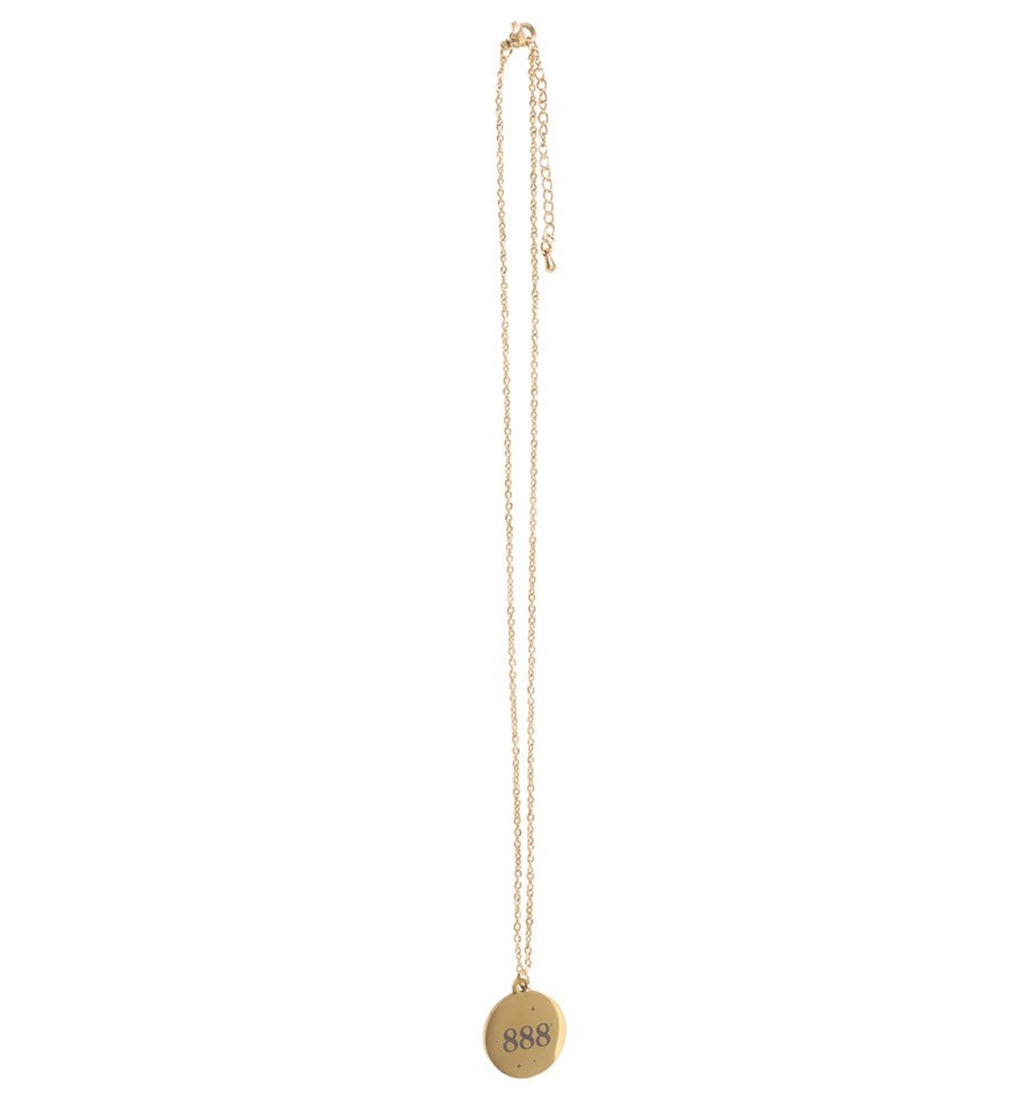 888 Angel Number Necklace - Abundance